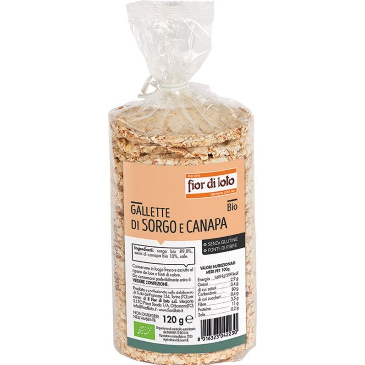 Fior di Loto Bio-Sorghum-Hanf-Kuchen 120g