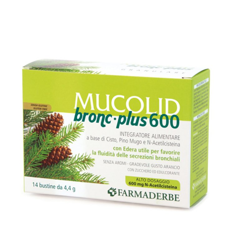 Mucolid Bronc 600 Plus Nahrungsergänzungsmittel 14 Beutel