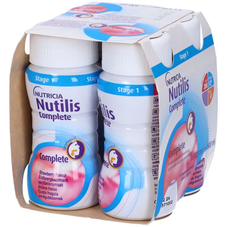 Nutilis Complete Stufe 1 Erdbeergeschmack Nutricia 4x125ml