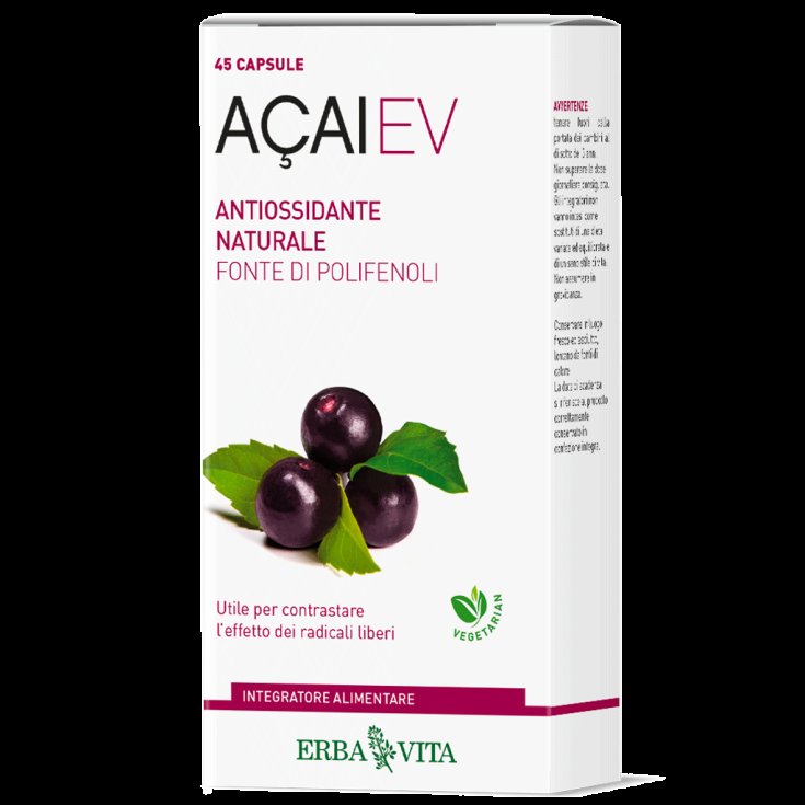 ErbaVita Acai Nahrungsergänzungsmittel 45 Kapseln
