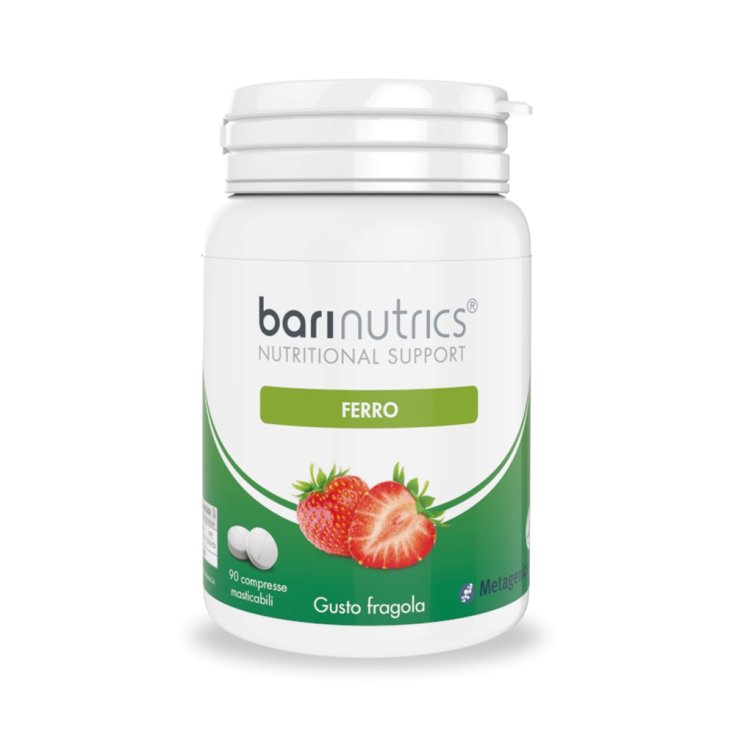 BariNutrics Ferro Metagenics ™ 90 Tabletten mit Erdbeergeschmack