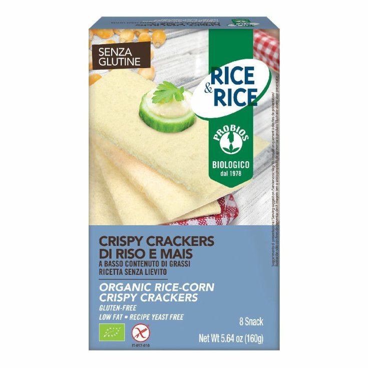 Rice & Rice Crispy Crackers Reis und Mais Probios 160g