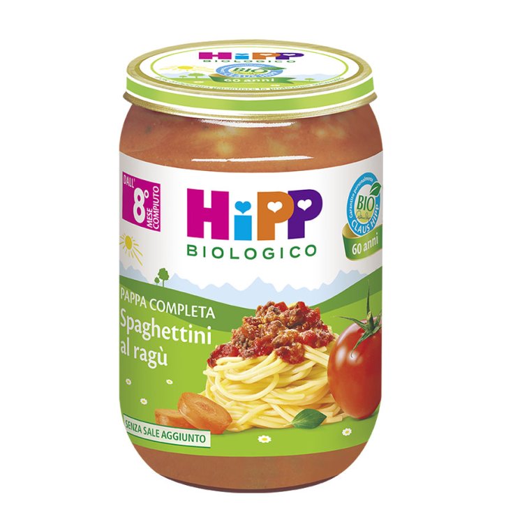 Komplette Pappa Spaghettini mit Bio HiPP Ragù 220g