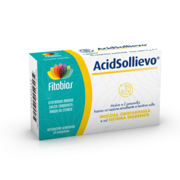 Fitobios Acid Relief Nahrungsergänzungsmittel 20 Tabletten