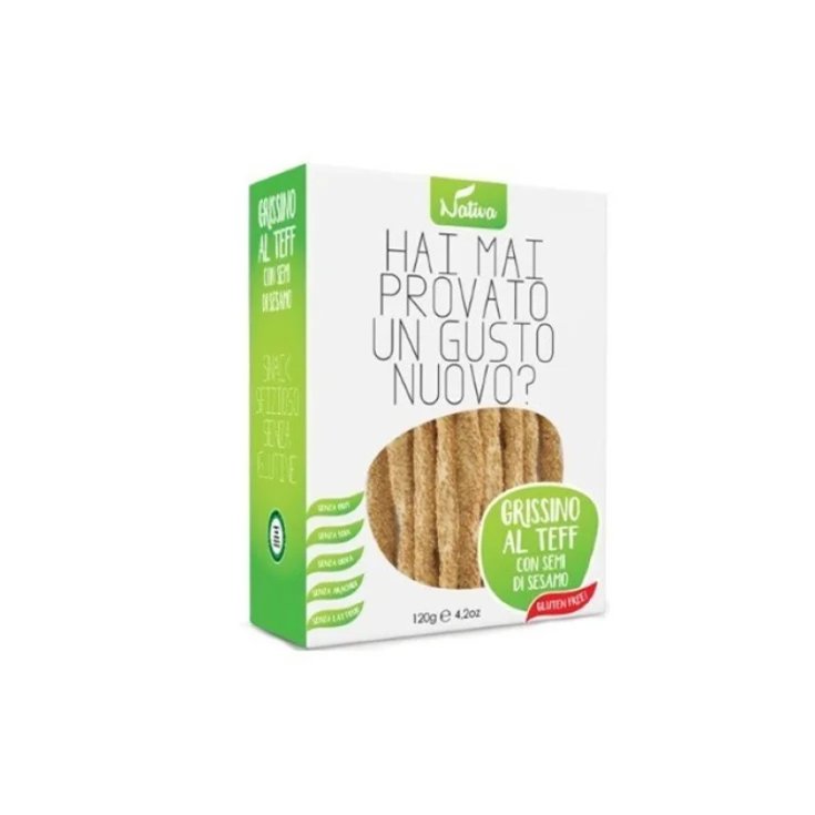 Nativa Food Teff Brotstange mit Sesam glutenfrei 120g