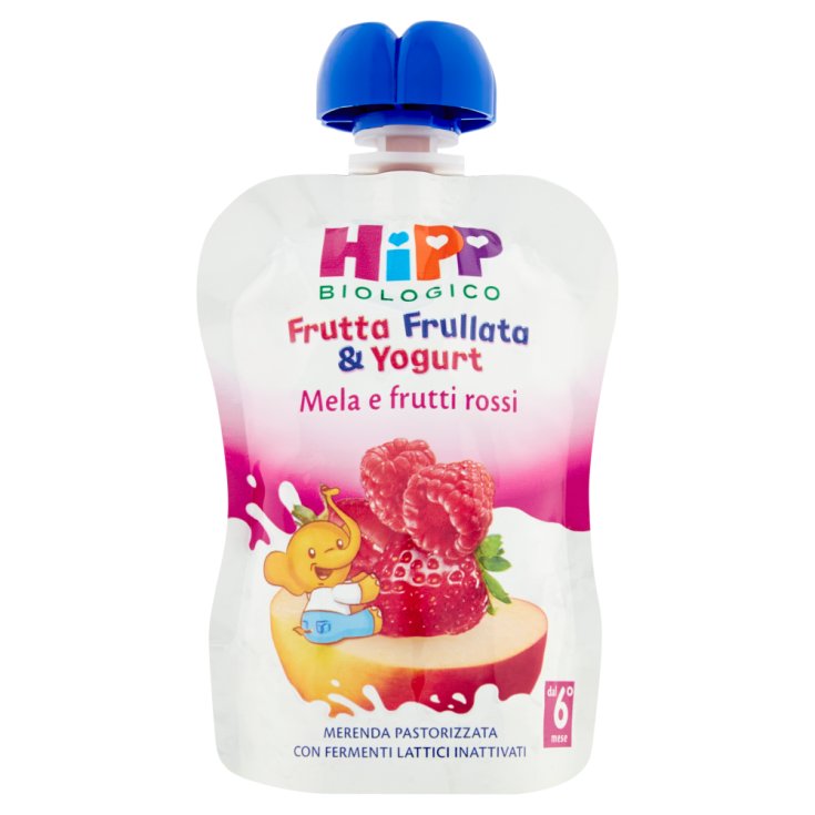 Blended Fruit & HiPP Bio Joghurt Apfel Rote Früchte 90g