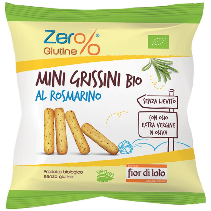 Fior Di Loto Bio Mini-Brotstangen mit Rosmarin Glutenfrei 30g