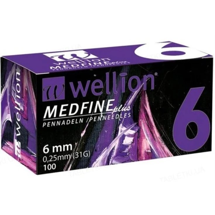 Wellion Medfine 6 Nadeln zum Messen von Insulin G31 100 Stück