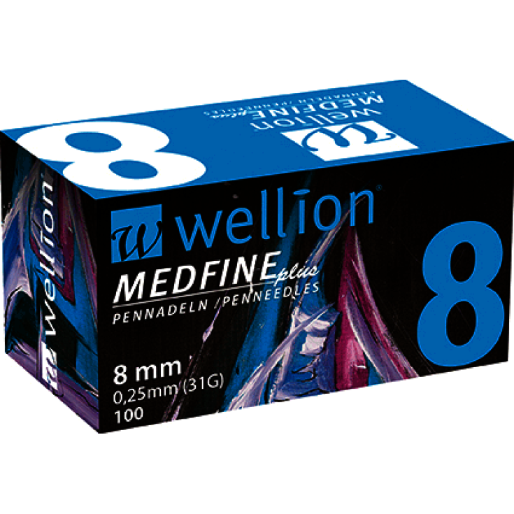 Wellion Medfine 8 Nadeln zum Messen von Insulin G31 100 Stück