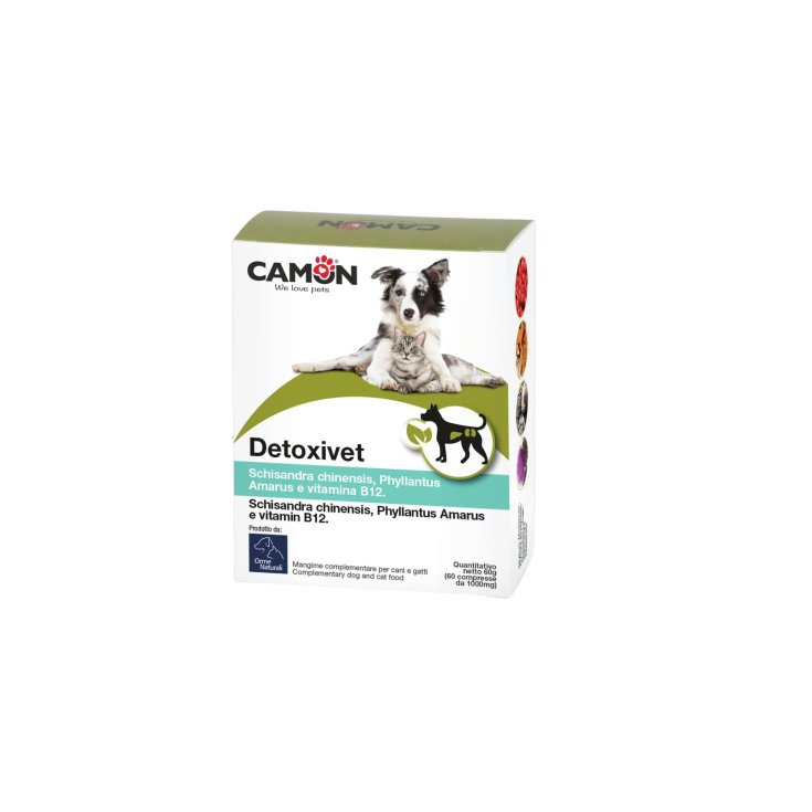 Camon Detoxivet Ergänzungsfuttermittel für Hunde und Katzen 60 Tabletten