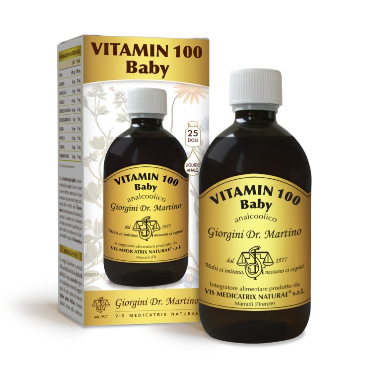 Vitamin 100 Baby Alkoholfreie Flüssigkeit Dr. Giorgini 500ml