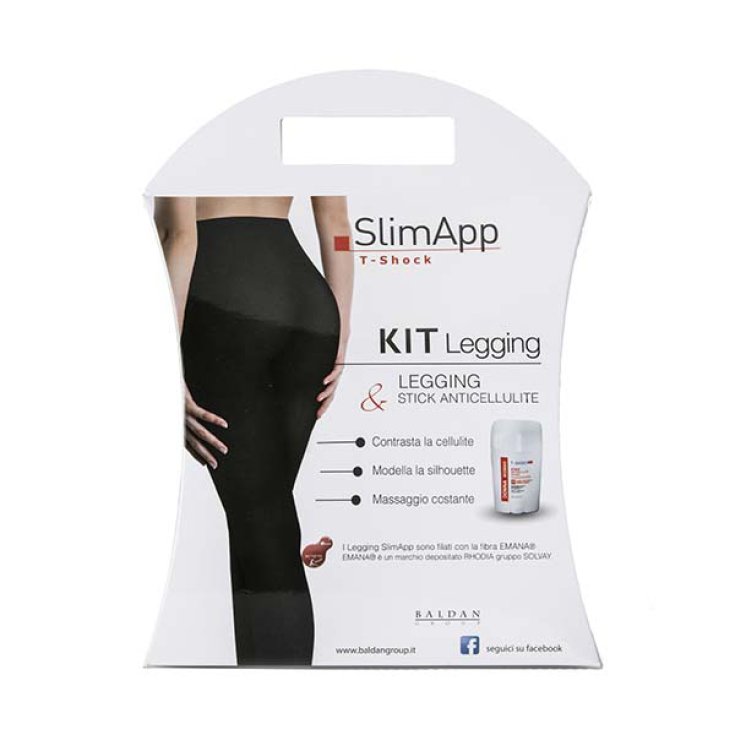 Baldan Group Kit T-Shock Slim Legging + P-Up Anticellulite Stick Größe L