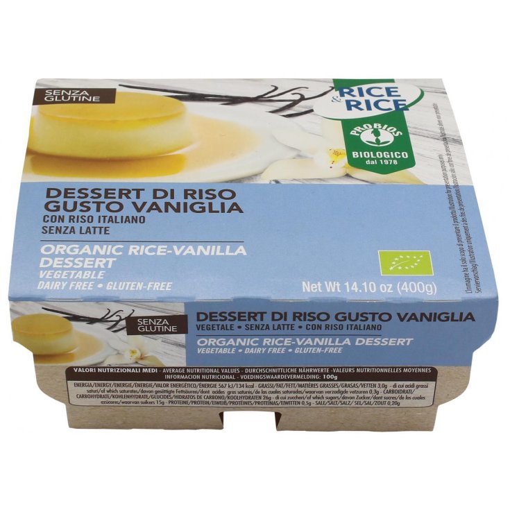 Reis & Reis Reisdessert Vanillegeschmack Probios 4x100g