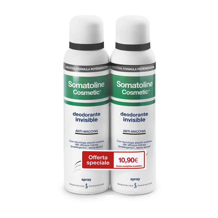 Somatoline Cosmetic Invisible Deodorant Spray Duo 2x150ml
