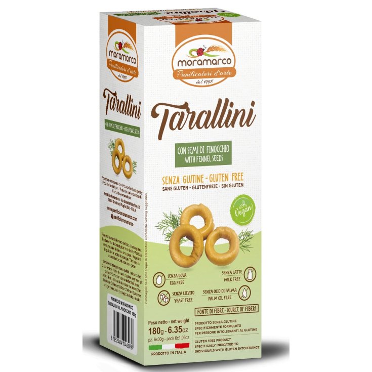 Moramarco Tarallini mit Fenchel glutenfrei 6x30g