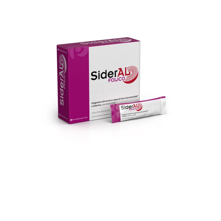 PharmaNutra SiderAl Folico 30 mg Nahrungsergänzungsmittel 20 Beutel