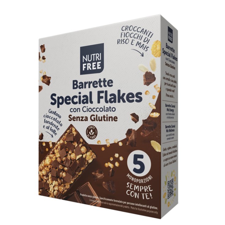 Nutrifree Special Flakes Riegel mit glutenfreier Schokolade 24,8gx5