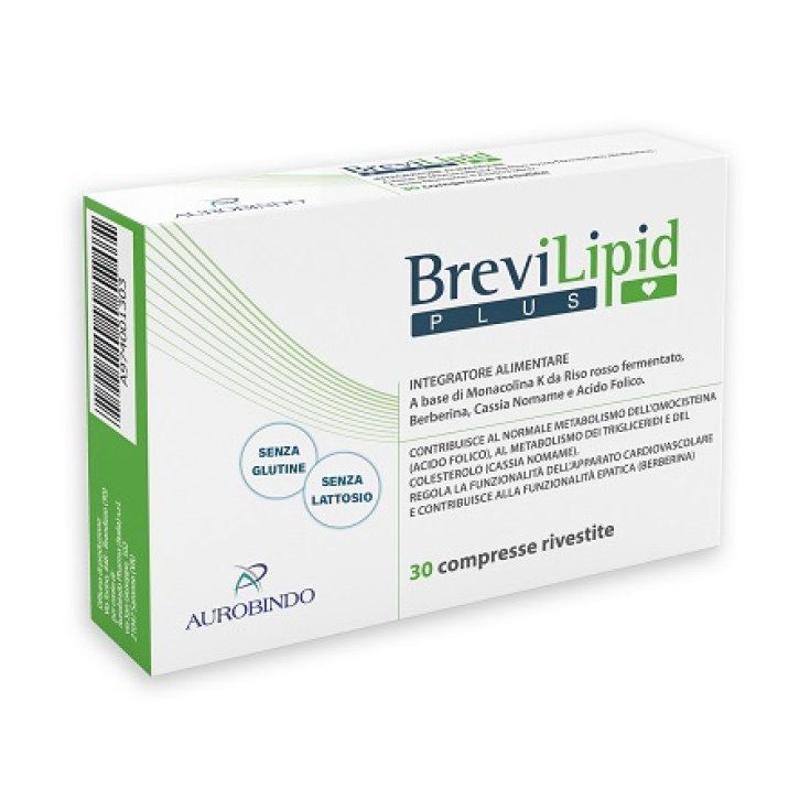 Aurobindo Brevilipid Plus Nahrungsergänzungsmittel 30 überzogene Tabletten