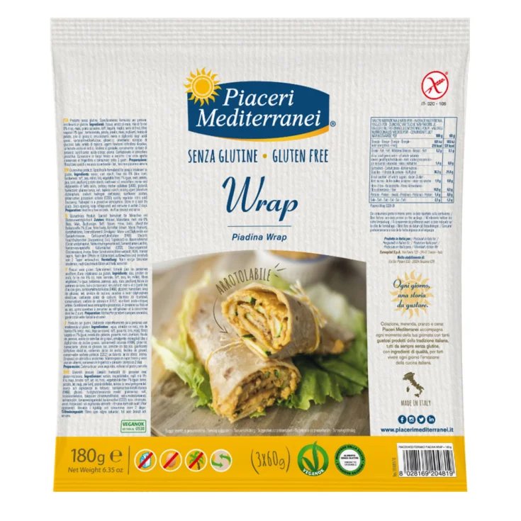 Piaceri Mediterranei Wrap Piadina Glutenfrei 180g