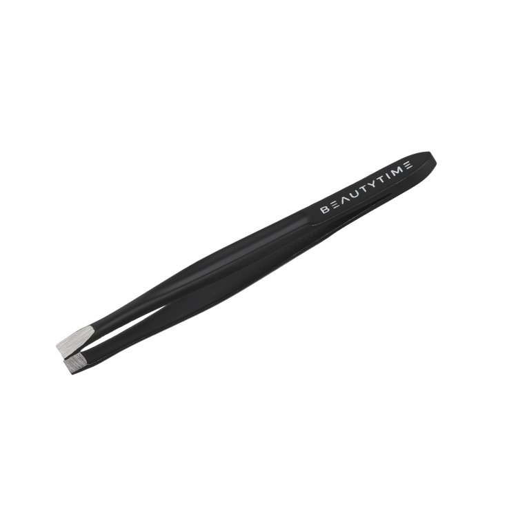 Flache Pinzette Gunmetal Finish BT122 Beautytime