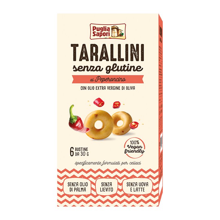 Puglia Sapori Tarallini Chilischote Glutenfrei 6x30g