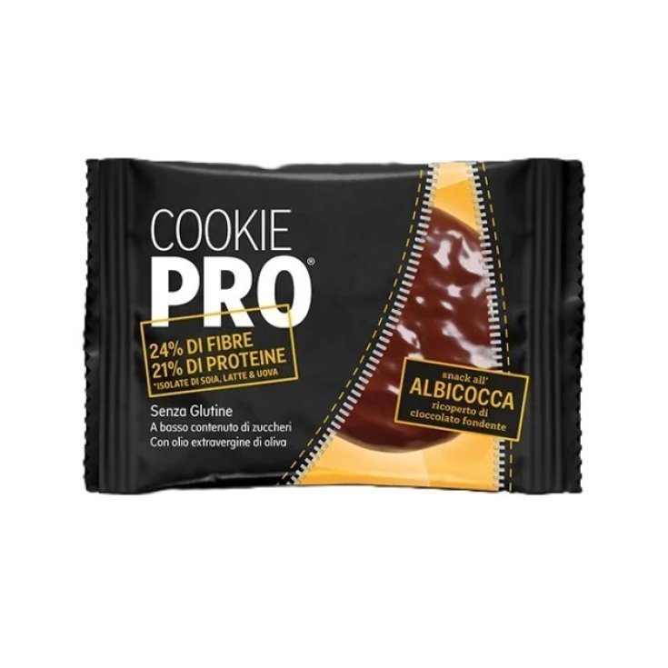 Alevo Cookie Pro Snack mit Aprikosengeschmack, überzogen mit dunkler Schokolade, glutenfrei, 13,6 g