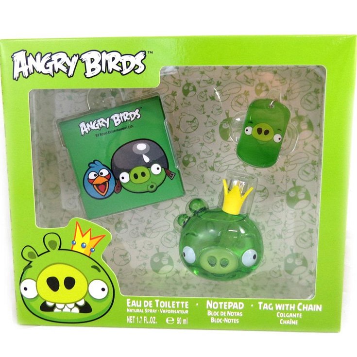 Angry Birds Pig Eau de Toilette Spray 50ml Set 3 Teile