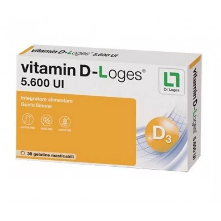 Biofarmex Vitamin D-Loges Nahrungsergänzungsmittel 30 Gelees zum Kauen