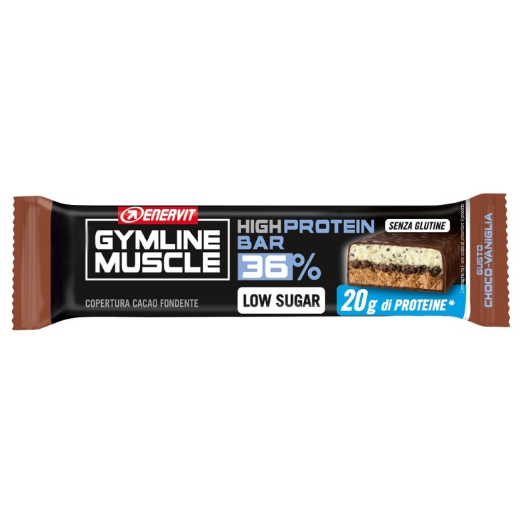 High Protein Riegel 36% Choco Vanilla Enervit Gymline Muscle 55g