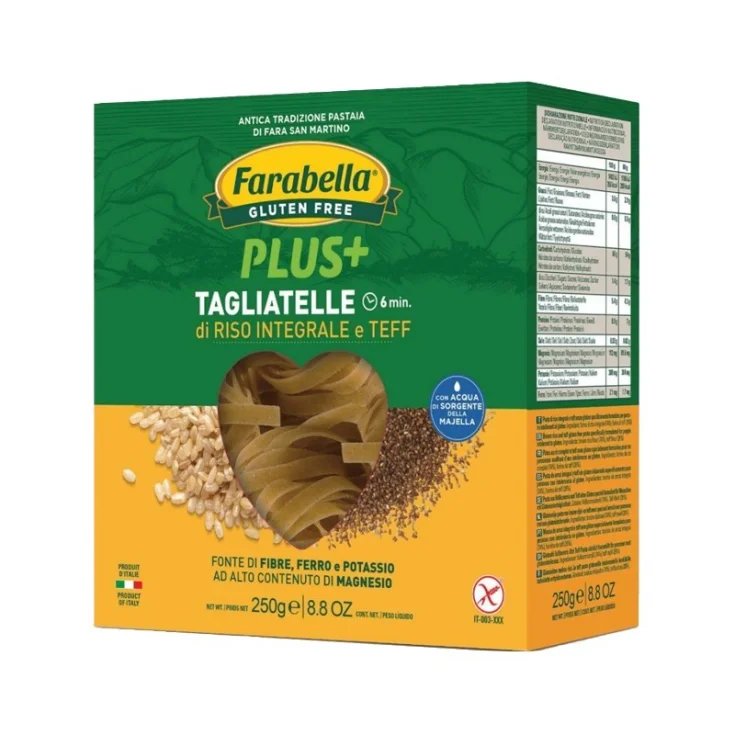 Farabella Plus + Tagliatelle aus Vollkornreis und Teff glutenfrei 300g