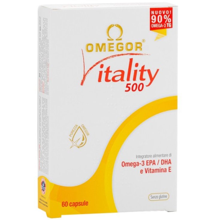 Omegor Vitality 500 Nahrungsergänzungsmittel 60 Kapseln