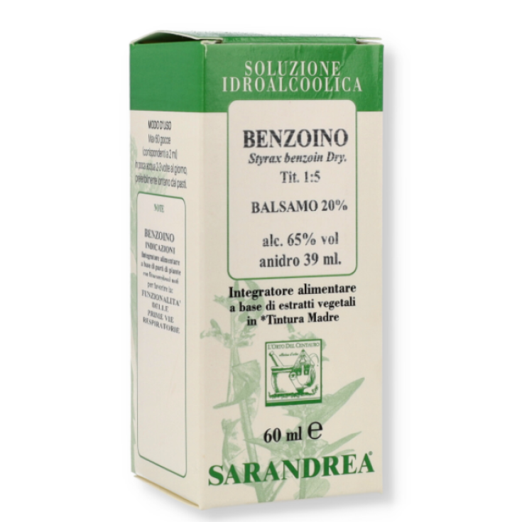 Sarandrea Benzoe Kräuterheilmittel in Tropfen 60ml