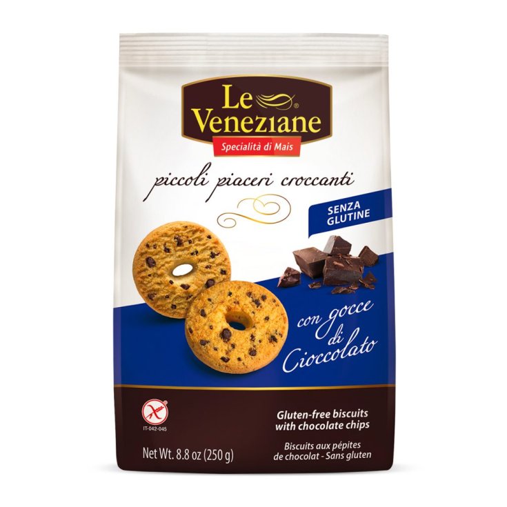 Le Veneziane Kekse mit Schokoladentropfen Glutenfrei 250g