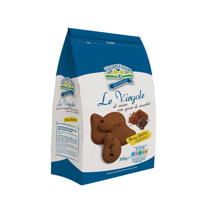 Happy Farm Le Virgole Al Cacao mit Schokoladentropfen glutenfrei 300 g