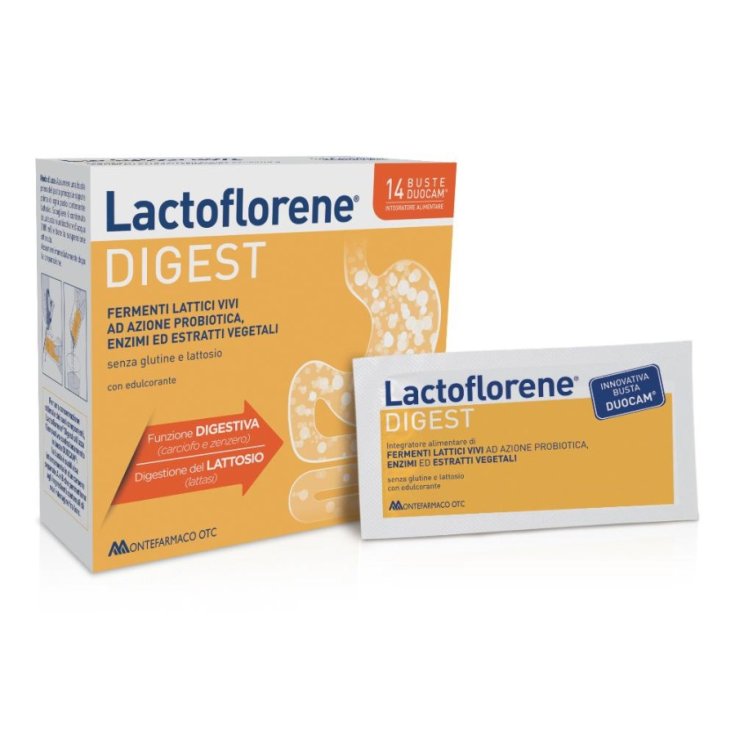 Montefarmaco Lactoflorene Digest Nahrungsergänzungsmittel 14 Beutel