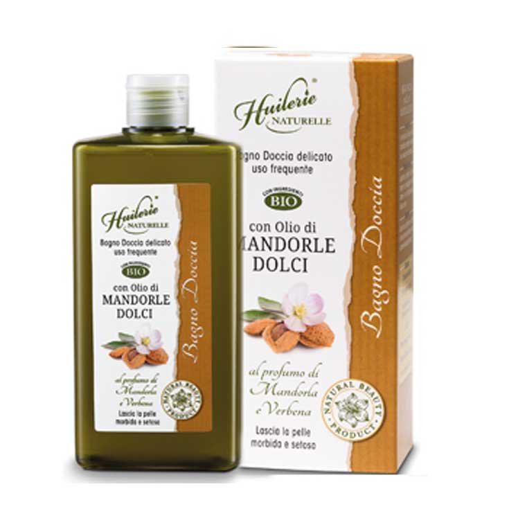 Huilerie Naturelle Delicate Body Wash mit Mandel-Eisenkraut-Parfüm mit BIO-Süßmandelöl 400 ml