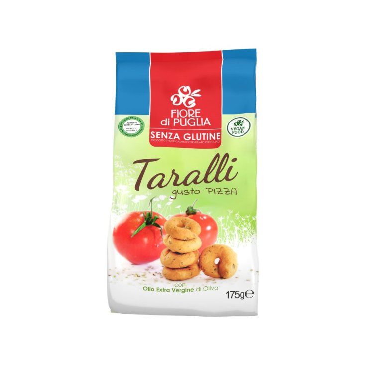 Fiore Di Puglia Taralli Gusto Pizza mit glutenfreiem nativem Olivenöl extra 175 g