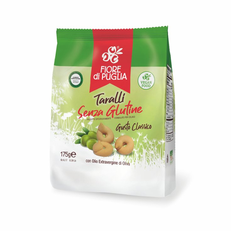 Fiore Di Puglia Taralli Klassischer Geschmack mit glutenfreiem nativem Olivenöl extra 175 g