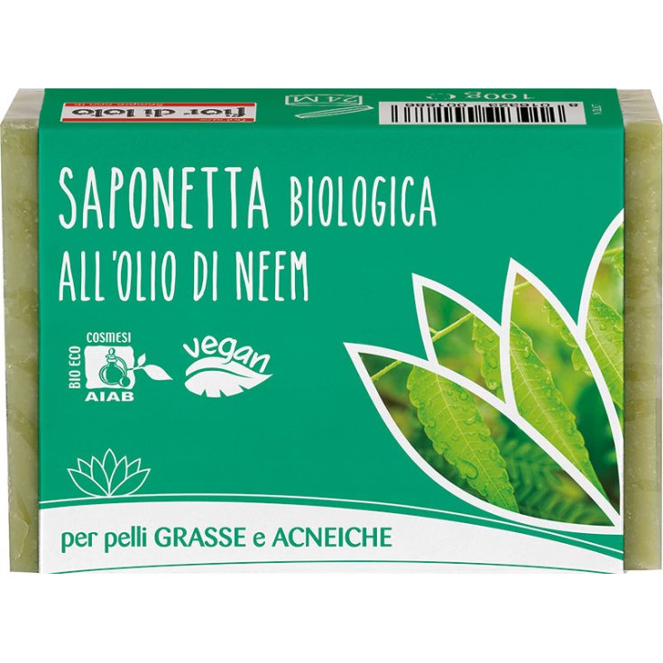 Fior Di Loto Seife mit Neemöl für fettige und Akne-Haut 100 g