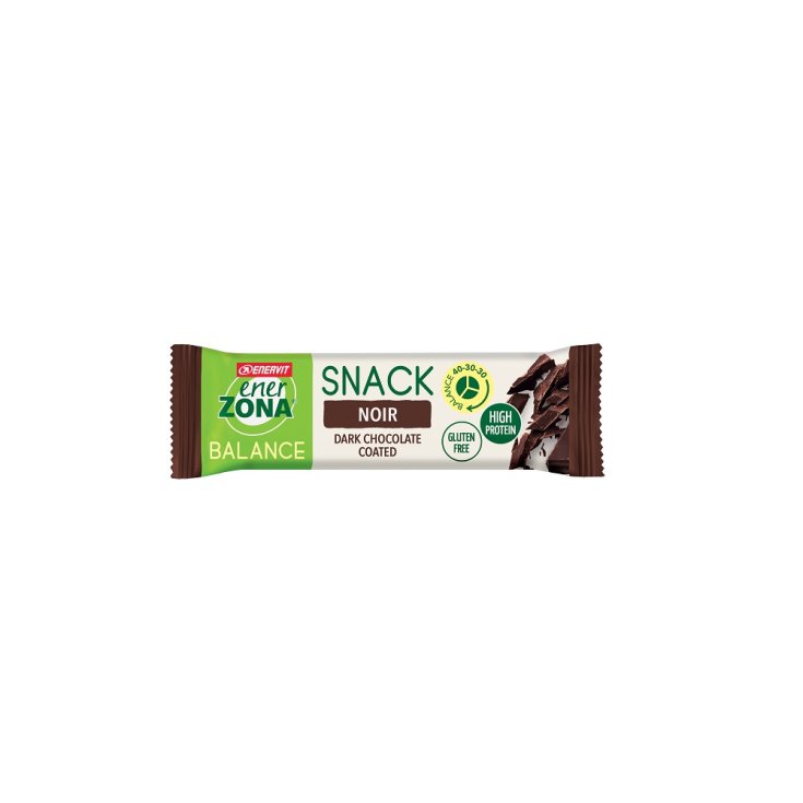Snack Noir mit dunkler Schokolade überzogener Enervit EnerZona® Balance 40-30-30 Riegel 33g