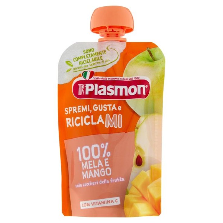 Squeeze Gusta E Riciclami Apfel und Mango Plasmon 100g