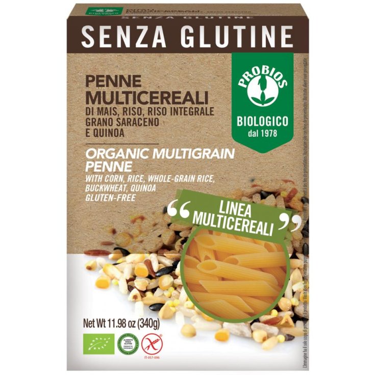 Mehrkorn-Penne Glutenfreie Pasta Probios 340g