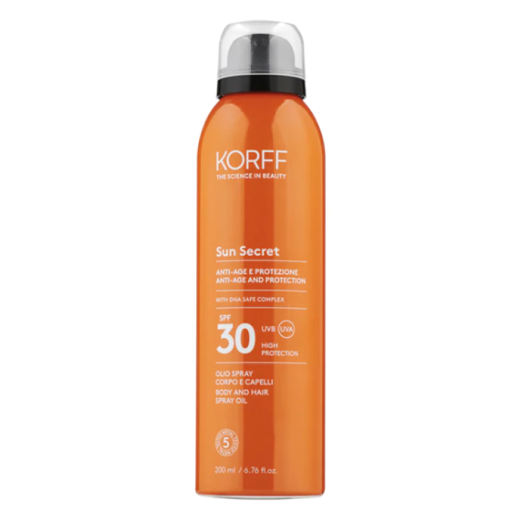 Korff Sun Secret Dry Sun Oil Körper- und Haarspray SPF 30 200ml