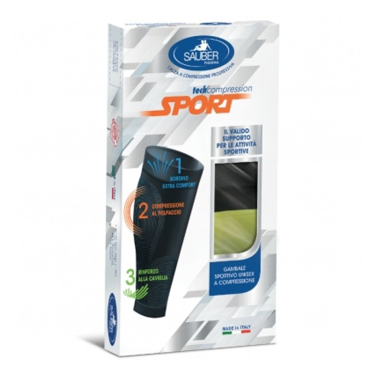 Sauber Sport Unisex Progressive Compression Obermaterial Farben Schwarz / Gelb Größe XL