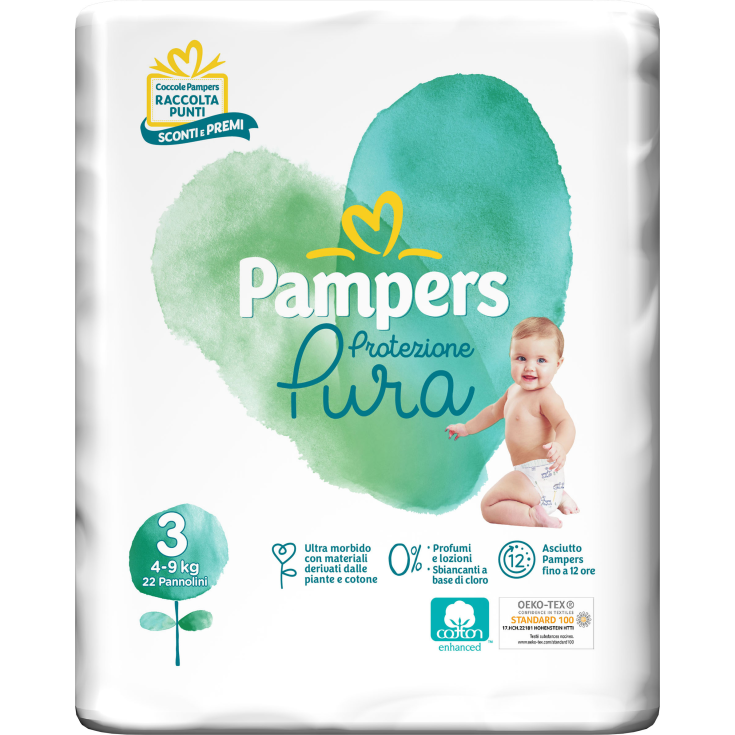 Pampers Naturello Größe 3 MIDI (4-9 kg) 22 Windeln