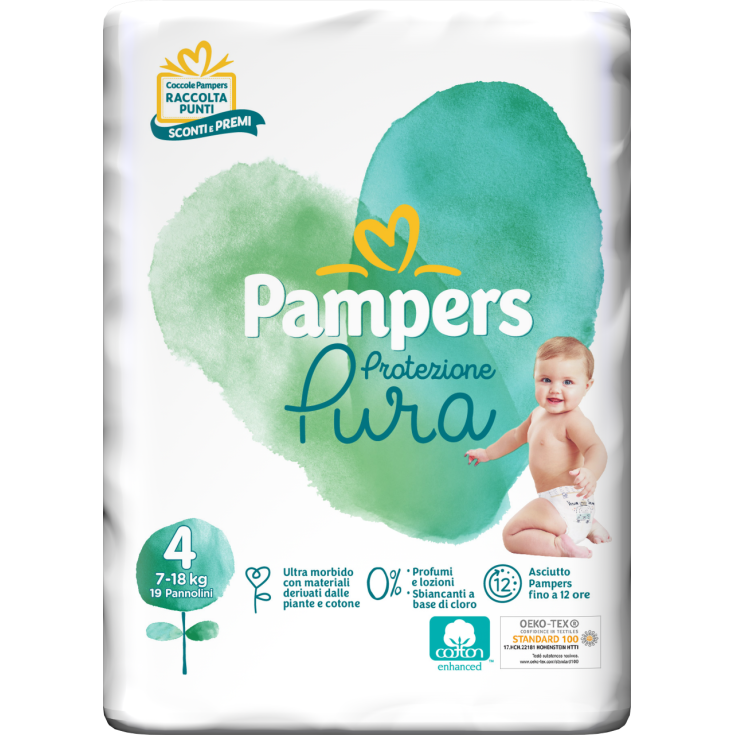 Pampers Naturello Größe 4 MAXI (7-18Kg) 19 Windeln