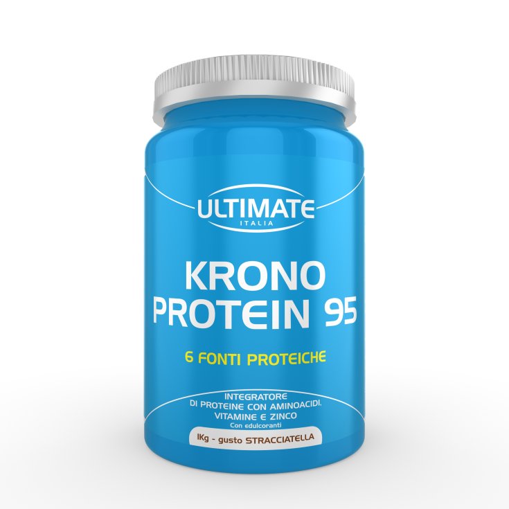 Ultimate Krono Protein 95 Nahrungsergänzungsmittel Stracciatella Geschmack 1kg