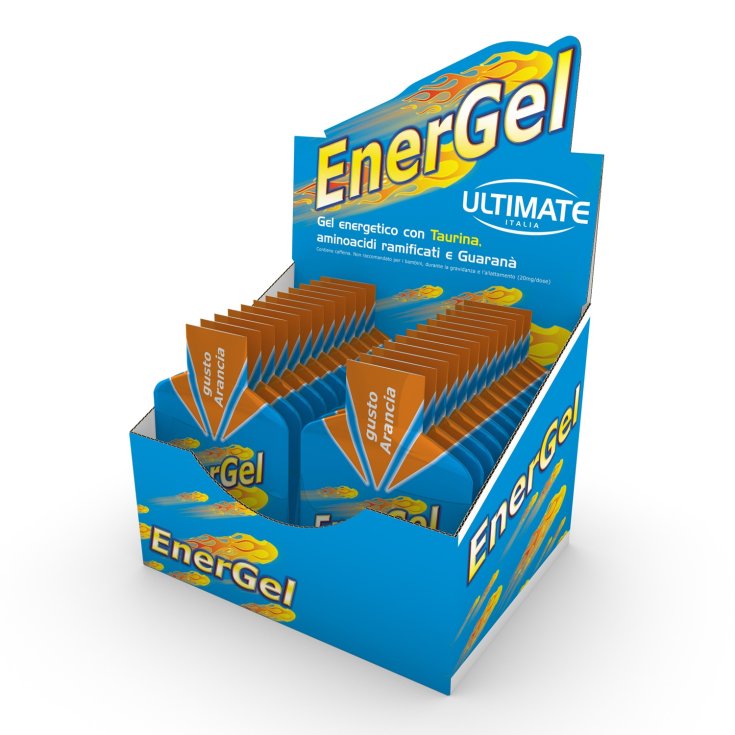 Ultimate Energel Energy Gel Orangengeschmack 24 Beutel mit 35 ml