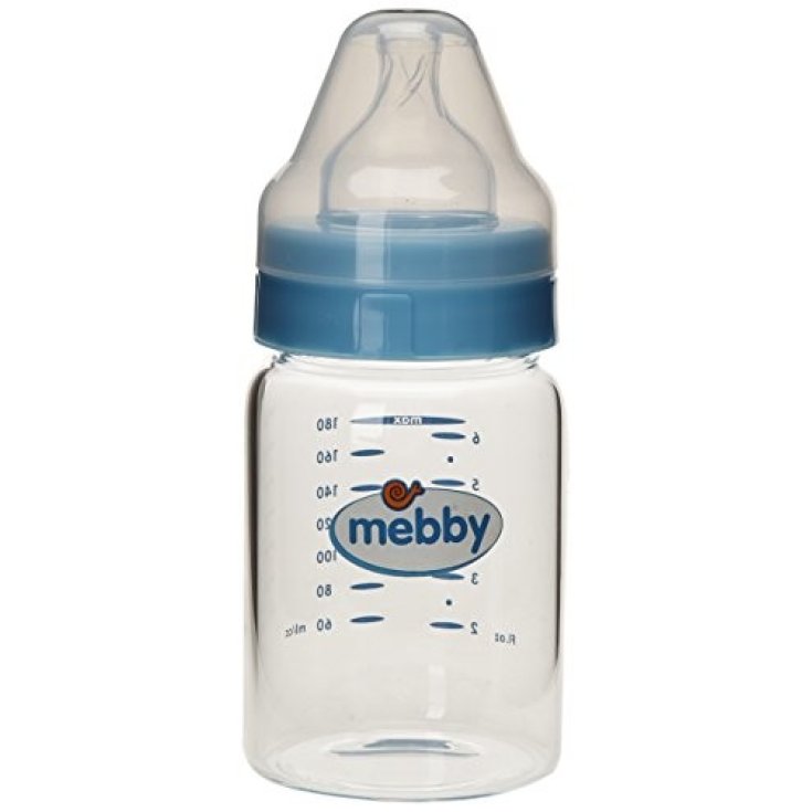 Mebby Lätzchen Glas 180ml Sil Blu