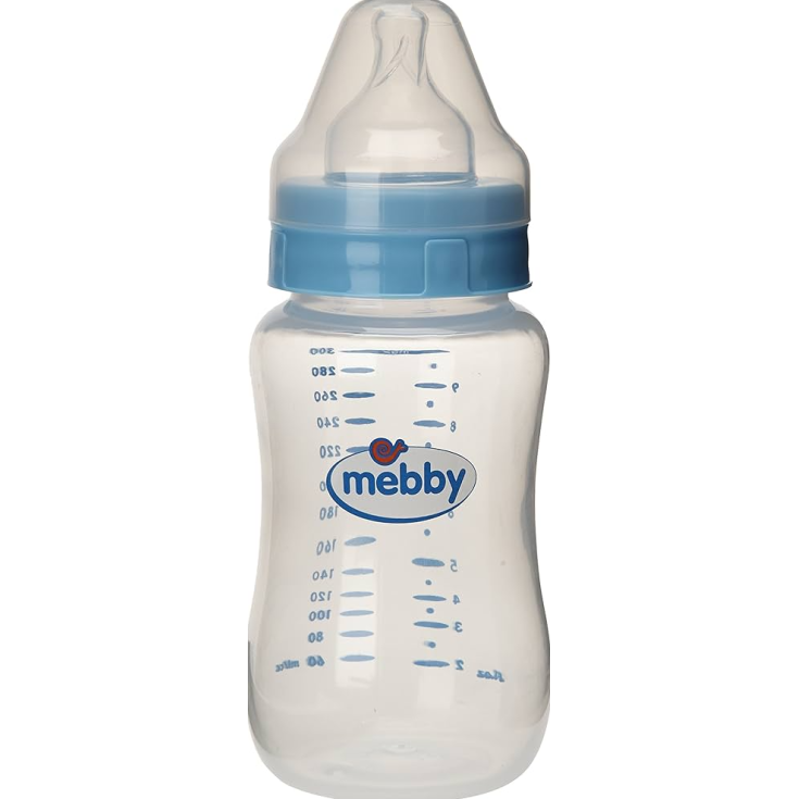 Mebby Lätzchen Glas 180ml Sil Blu